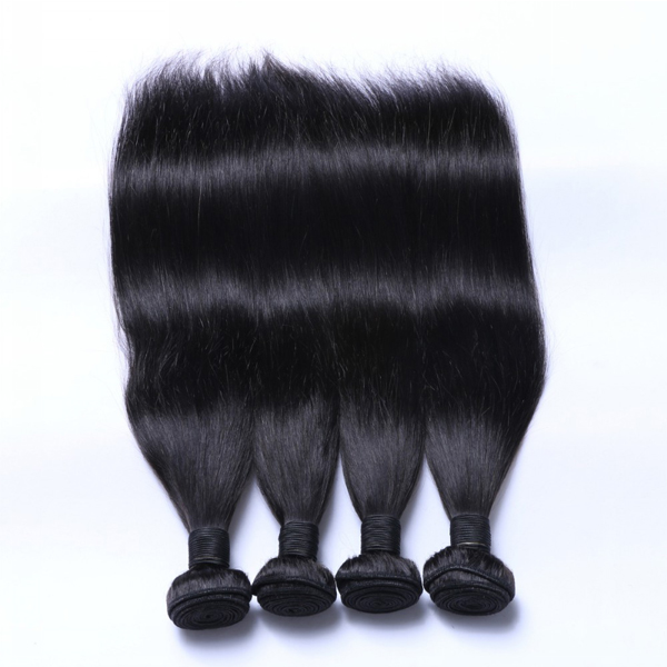 EMEDA Natural Black Peruvian Straight Hair Extensions WW011